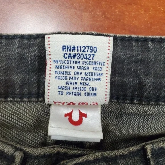 Rare Vintage Lowrise Mud Wash True Religion Distressed Jeans - Picture 8 of 8